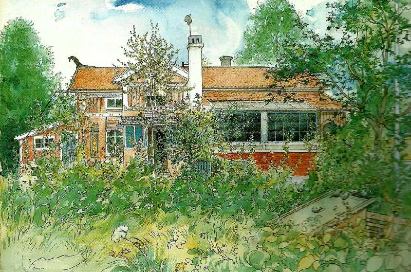 Carl Larsson stugan oil painting picture